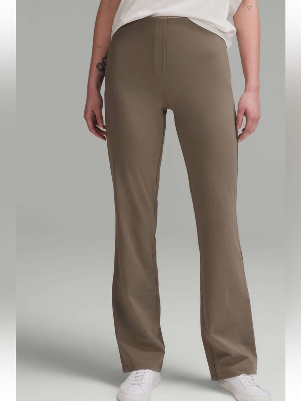NWT Lululemon Smooth Fit High Rise Crop Pull-on Pants Nomad Brown Size 8